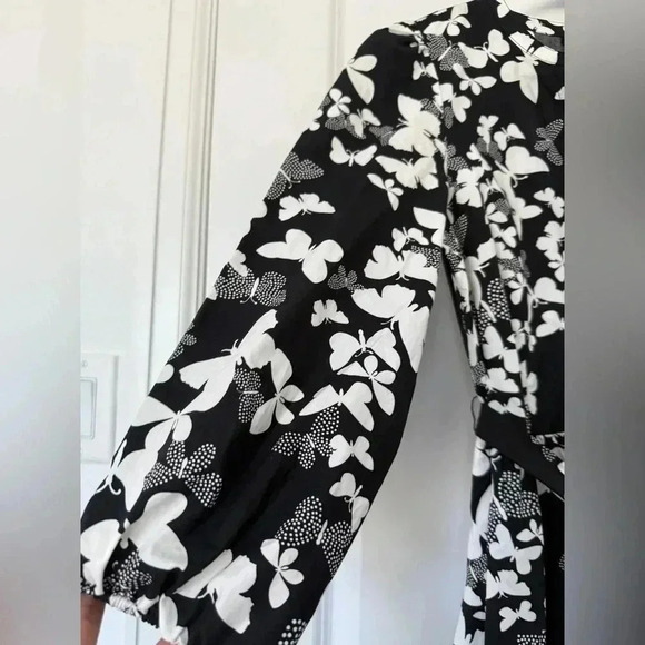 DOTTED BUTTERFLIES POPLIN SHIRTDRESS - Picture 3 of 7